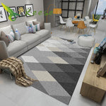 Carpet Rug For Living Room Printing 3D Geometric Wood Floor Rug Non-slip Antifouling Carpet For Bedroom Parlor Factory Supply