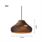 Chinese Lamp Individual Pendant Lights Creative Restaurant  Living Room Hanging Lamp Japanese Southeast Asian Paper Hang Lamp