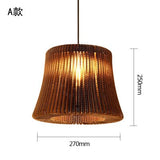 Chinese Lamp Individual Pendant Lights Creative Restaurant  Living Room Hanging Lamp Japanese Southeast Asian Paper Hang Lamp