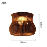 Chinese Lamp Individual Pendant Lights Creative Restaurant  Living Room Hanging Lamp Japanese Southeast Asian Paper Hang Lamp