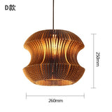 Chinese Lamp Individual Pendant Lights Creative Restaurant  Living Room Hanging Lamp Japanese Southeast Asian Paper Hang Lamp