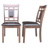 Set of 2 PU Leather Upholstered Dining Chairs High Back Armless Furniture Upholstered Seat Comedores Modernos Muebles HW58875