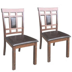 Set of 2 PU Leather Upholstered Dining Chairs High Back Armless Furniture Upholstered Seat Comedores Modernos Muebles HW58875