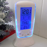 LED Digital LCD Alarm clock calendar thermometer with Blue Backlight Desk Clock reloj despertador Multifunction Digital Clock