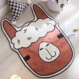 Round Carpet Mat Chemical Fiber Modern Living Room Bedroom Carpet Floor coffee table Rug Anti-Skid cotton and linen woven Decor
