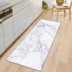 Zeegle Long Floor Mat Carpet for Living Room Marble Printed Entrance Doormat Kitchen Bathroom Anti-slip Rug Polyester Carpet