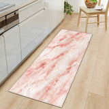 Zeegle Long Floor Mat Carpet for Living Room Marble Printed Entrance Doormat Kitchen Bathroom Anti-slip Rug Polyester Carpet