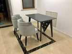 Nordic Iron Metal Soft Velvet Dining Chair Home Dresser Wedding Feast Dinner Bar Coffee Sofa Stool Modern Dining Room Chairs