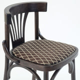 2118 Barneo Viennese wooden chair soft seat dinner Chair Interior Stool Chair Kitchen Furniture Wenge free shipping in Russia