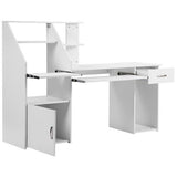 Multi-Functions Computer Desk With Cabinet Simple Desktop Table Modern Economical Desk Students Bedroom Writing Desk