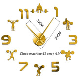 1Piece New Clock Watch Wall Clocks Horloge 3d Diy Acrylic Mirror Stickers Home Decoration Living Room Quartz Needle