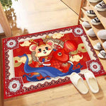 2020 New Year mascot Carpet Bathroom Mat Non Slip Eco-friendly Polyeste Door Way Carpet Home Decoration living room rug