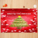 3D Christmas Santa Claus Anti-slip Kitchen Dining Room Fireplace Floor Mat Flannel Carpet Rug Durable Xmas Home Decor Floor Rug