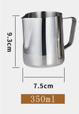 Stainless Steel Coffee Pull Cup Milk Foam Pot Milk Jug Measuring Cup Practical Kitchen Tool Scale Design Kitchen Scale Cup