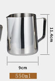 Stainless Steel Coffee Pull Cup Milk Foam Pot Milk Jug Measuring Cup Practical Kitchen Tool Scale Design Kitchen Scale Cup