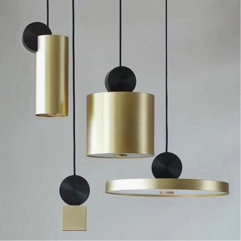 Post Modern Art Pendant Lights LED Geometric Nordic Hanging Lamp For Cafe Bar Restaurant Livingroom Bedroom Home Lighting Deco