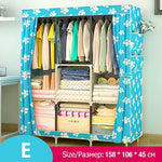 Multi-purpose Non-woven Cloth Wardrobe Fabric Closet Portable Folding Dustproof Waterproof Clothing Storage Cabinet Furniture