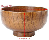 Natural Jujube Wooden Rice Soup Bowl Food Container Kitchen Utensil Tableware