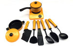 Kids Kitchen Set Pretend Play Kitchen Utensils Toys Educational Kids Toy Artificial Tableware Cooking Pots Children Pans Foo