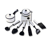 Kids Kitchen Set Pretend Play Kitchen Utensils Toys Educational Kids Toy Artificial Tableware Cooking Pots Children Pans Foo