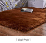 Artificial Wool Carpet Rectangle/Square garnish Faux Mat Seat Pad Plain Skin Fur Plain Fluffy Area Rugs Washable Home Textile