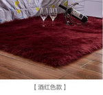 Artificial Wool Carpet Rectangle/Square garnish Faux Mat Seat Pad Plain Skin Fur Plain Fluffy Area Rugs Washable Home Textile