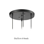 Metal Industrial Glass Pendant Light Black Loft Bar Counter Dining Room Personality Creative Glass Ceiling Hanging Lamp