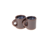 4Pcs/lot Mini Miniature Dollhouse Coffee Cup Kitchen Room Food Drink Home Tableware Decors Dolls Accessories