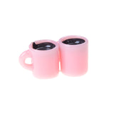 4Pcs/lot Mini Miniature Dollhouse Coffee Cup Kitchen Room Food Drink Home Tableware Decors Dolls Accessories