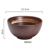 KINGLANG Japanese Style Classical Ceramic Blue And White Kitchen Rice Bowl Big Ramen Soup Bowl Spoon Small Tea Tableware