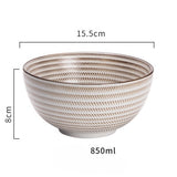 KINGLANG Japanese Style Classical Ceramic Blue And White Kitchen Rice Bowl Big Ramen Soup Bowl Spoon Small Tea Tableware