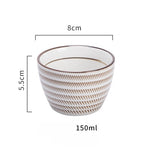 KINGLANG Japanese Style Classical Ceramic Blue And White Kitchen Rice Bowl Big Ramen Soup Bowl Spoon Small Tea Tableware