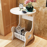 round coffee table  tea desk  side table end console table magazine rack