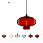 Artpad Multi Color Stained Clear Glass Pendant Light Lamp for Dining Room Bar Coffee Hotel Restaurant Lighting LED Hanging Light