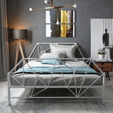 European type contemporary contracted iron art bed adult children iron bed 1.2m 1.5m single double iron frame bed princess bed