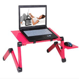 Adjustable Portable Laptop Desk Ergonomic TV Bed Lap desk Tray PC Table Aluminum Stand Notebook Table Desk Stand With Mouse Pad