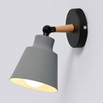 Nordic Wood Wall Lights Bedroom Beside LED Lights Macaroon Modern E27 Wall Lamps LED Restaurant Bar Lighting