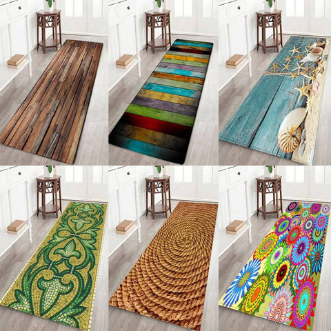 12 styles Creative Europe Type 3D Printing Carpet Hallway Doormat Anti - Slip Bathroom Carpet Absorb Water Kitchen Mat/Rug