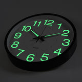 12 Inch Moon Luminous Wall Clocks 2019 New Circular Quartz Clocks Home Decor Bedroom Decor Glowing In The Dark Relogio de parede