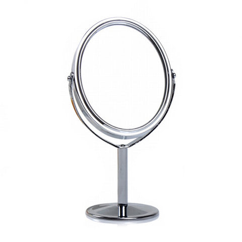 1PC  Makeup Mirror Table Desktop Countertop Base Use for Bathroom Travel Double-Sided Normal Magnifying Stand Mirror