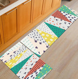 Modern Geometric Kitchen Mat Anti-Slip Bathroom Carpet Home Entrance/Hallway Door Mat Wardrobe/Balcony Area Rug Creative Carpets