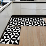 Modern Geometric Kitchen Mat Anti-Slip Bathroom Carpet Home Entrance/Hallway Door Mat Wardrobe/Balcony Area Rug Creative Carpets