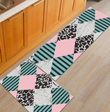 Modern Geometric Kitchen Mat Anti-Slip Bathroom Carpet Home Entrance/Hallway Door Mat Wardrobe/Balcony Area Rug Creative Carpets