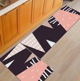 Modern Geometric Kitchen Mat Anti-Slip Bathroom Carpet Home Entrance/Hallway Door Mat Wardrobe/Balcony Area Rug Creative Carpets