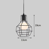 Retro loft industrial iron hanging lights E27 110V 220V LED black pendant lamps for kitchen living room bedroom aisle restaurant