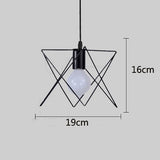 Retro loft industrial iron hanging lights E27 110V 220V LED black pendant lamps for kitchen living room bedroom aisle restaurant