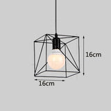 Retro loft industrial iron hanging lights E27 110V 220V LED black pendant lamps for kitchen living room bedroom aisle restaurant