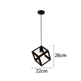 Retro loft industrial iron hanging lights E27 110V 220V LED black pendant lamps for kitchen living room bedroom aisle restaurant