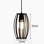 Retro loft industrial iron hanging lights E27 110V 220V LED black pendant lamps for kitchen living room bedroom aisle restaurant