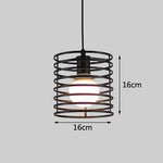 Retro loft industrial iron hanging lights E27 110V 220V LED black pendant lamps for kitchen living room bedroom aisle restaurant